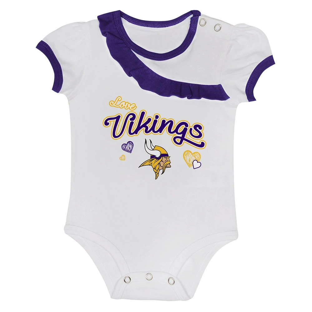 Infant  Minnesota Vikings Love My Team Bodysuit & Skirt Set