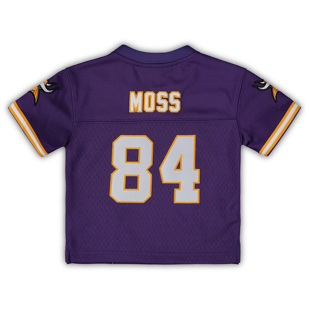 Infant Mitchell & Ness Randy Moss Purple Minnesota Vikings 1998 Retired Legacy Jersey