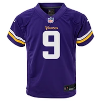 Maillot de jeu Nike J.J. McCarthy violet pour bébé des Vikings du Minnesota