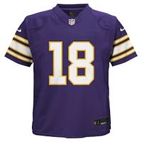 Maillot de jeu alternatif Nike Justin Jefferson violet Minnesota Vikings pour bébé