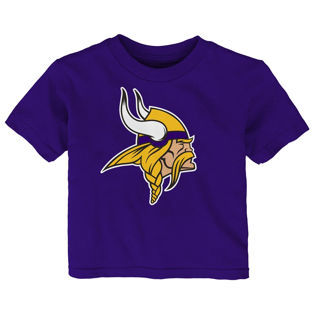 T-shirt violet avec logo primaire des Vikings du Minnesota pour bébé