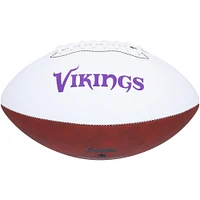 J.J. McCarthy Minnesota Vikings Autographed Franklin White Panel Football 