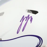 Casque Riddell 2024 Alternate Speed ​​authentique autographié par J.J. McCarthy des Vikings du Minnesota