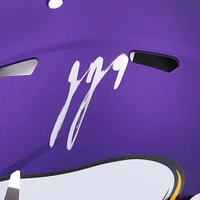 J.J. McCarthy Minnesota Vikings Autographed Riddell Speed Authentic Helmet