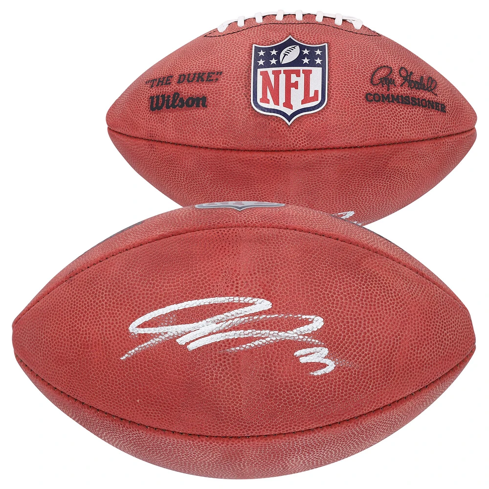 Ballon de football couleur autographié par Jordan Addison des Minnesota Vikings