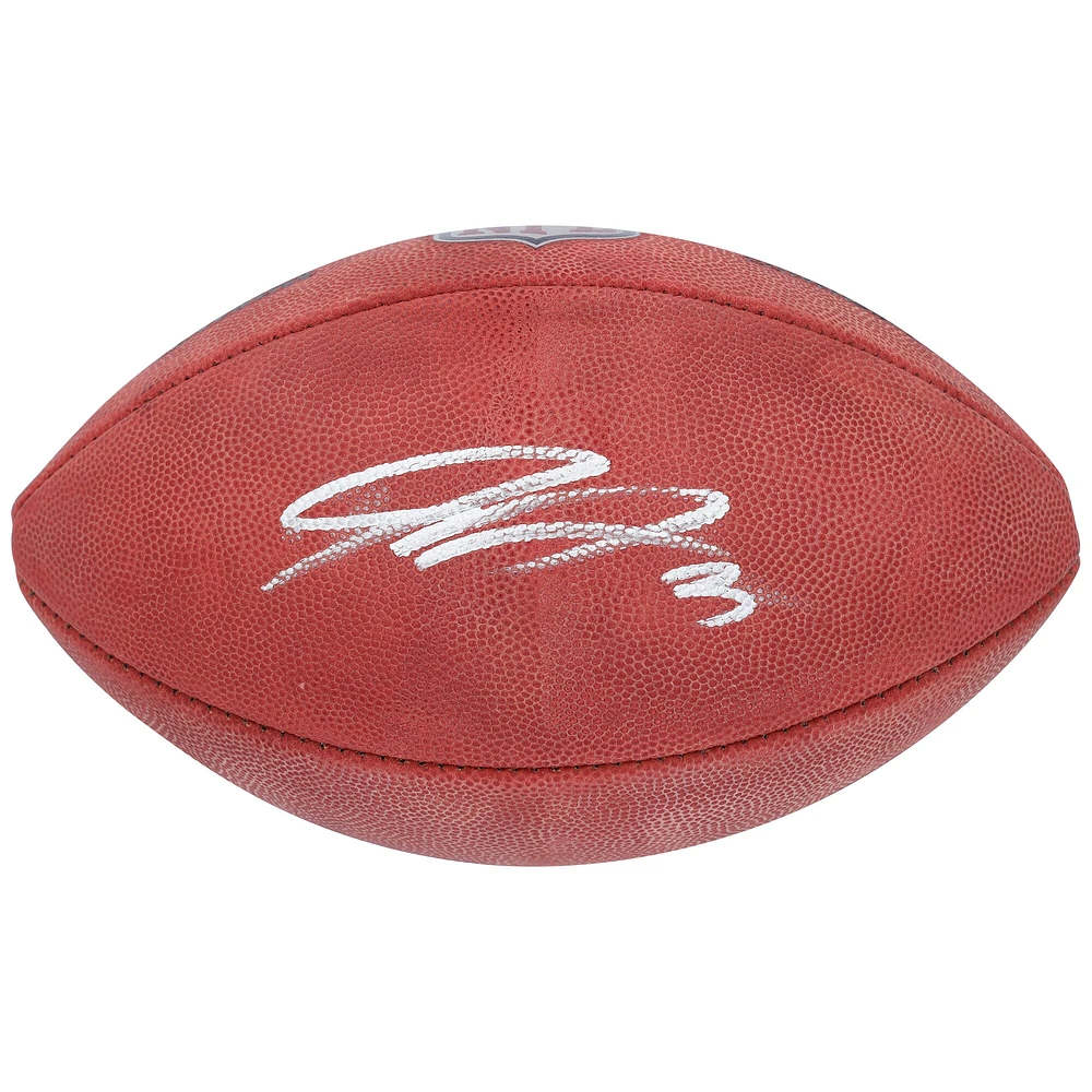Ballon de football couleur autographié par Jordan Addison des Minnesota Vikings