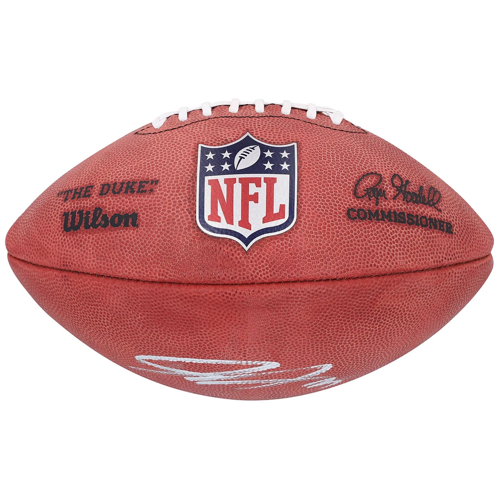 Ballon de football couleur autographié par Jordan Addison des Minnesota Vikings