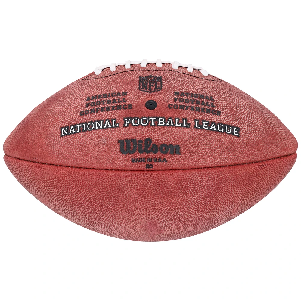 Ballon de football couleur autographié par Jordan Addison des Minnesota Vikings