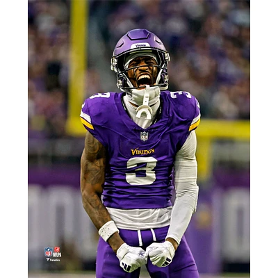 Jordan Addison Minnesota Vikings Unsigned Week 14 Flexing Celebration vs. Atlanta Falcons Photograph