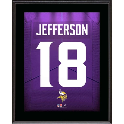 Justin Jefferson Minnesota Vikings 10.5" x 13" Jersey Number Sublimated Player Plaque