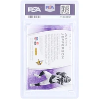 Justin Jefferson Minnesota Vikings Autographed 2020 Panini Chronicles Triple Relic #MJA-JUJ #37/99 PSA Authenticated 9 Rookie Card