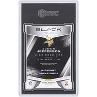 Carte Panini Black Gold Midnight Signatures 2021 autographiée par Justin Jefferson des Minnesota Vikings #MS-JUJ #4/5 SGC authentifiée 8,5/10