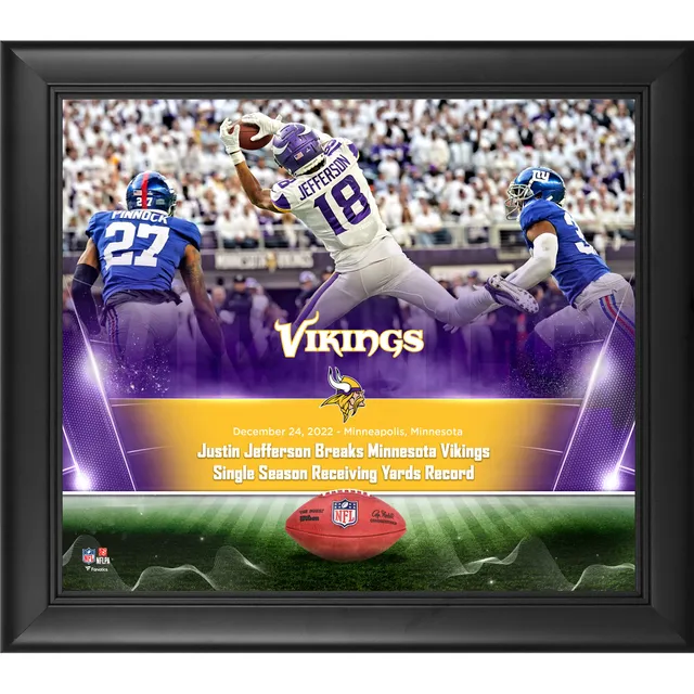 Justin Jefferson Football Paper Poster Vikings 2 - Justin