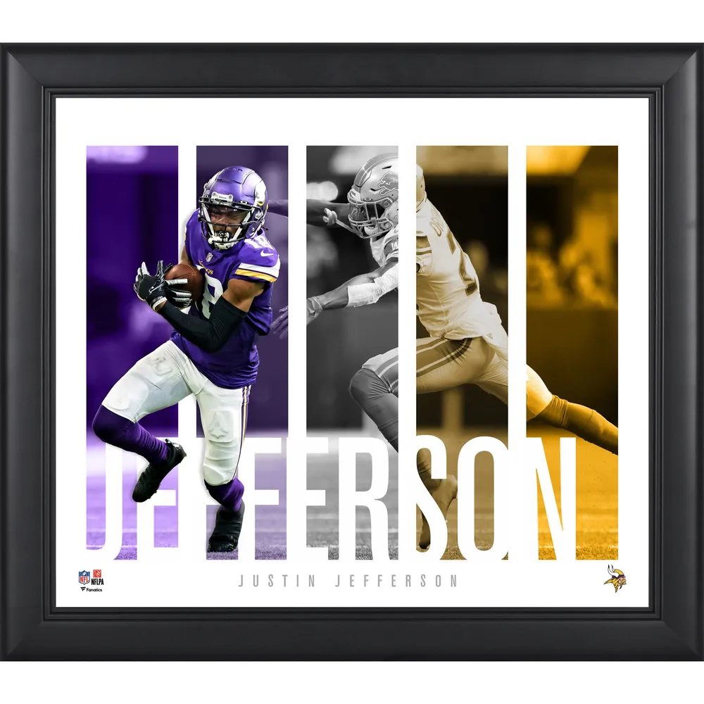 framed justin jefferson jersey