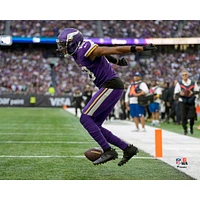 Justin Jefferson Minnesota Vikings non signé célèbre un touché avec la photographie Griddy