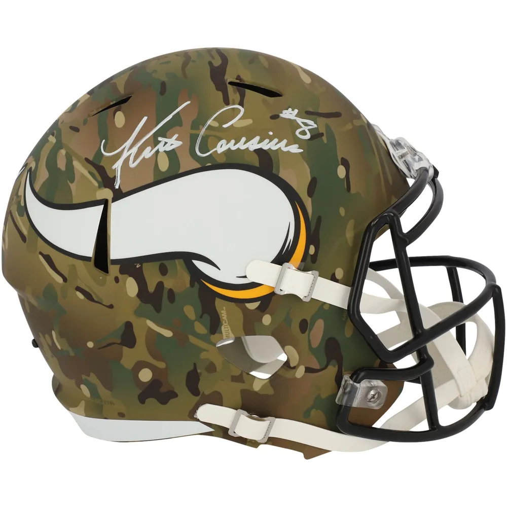 Lids Kirk Cousins Minnesota Vikings Autographed Fanatics Authentic Riddell  Camo Alternate Speed Replica Helmet