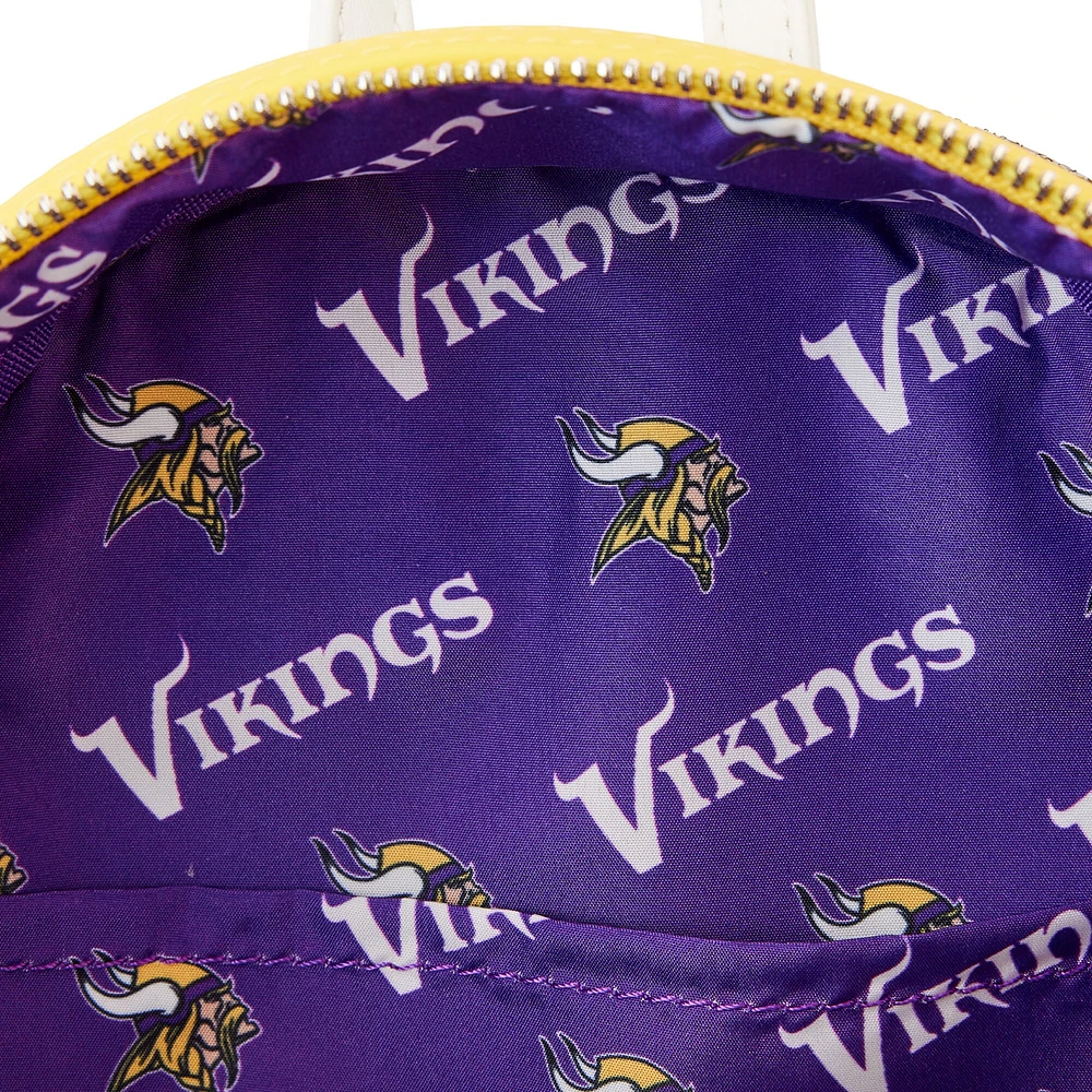 Loungefly Minnesota Vikings Sequin Mini Backpack