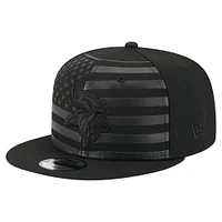 Men's New Era  Black Minnesota Vikings Independent 9FIFTY Snapback Hat