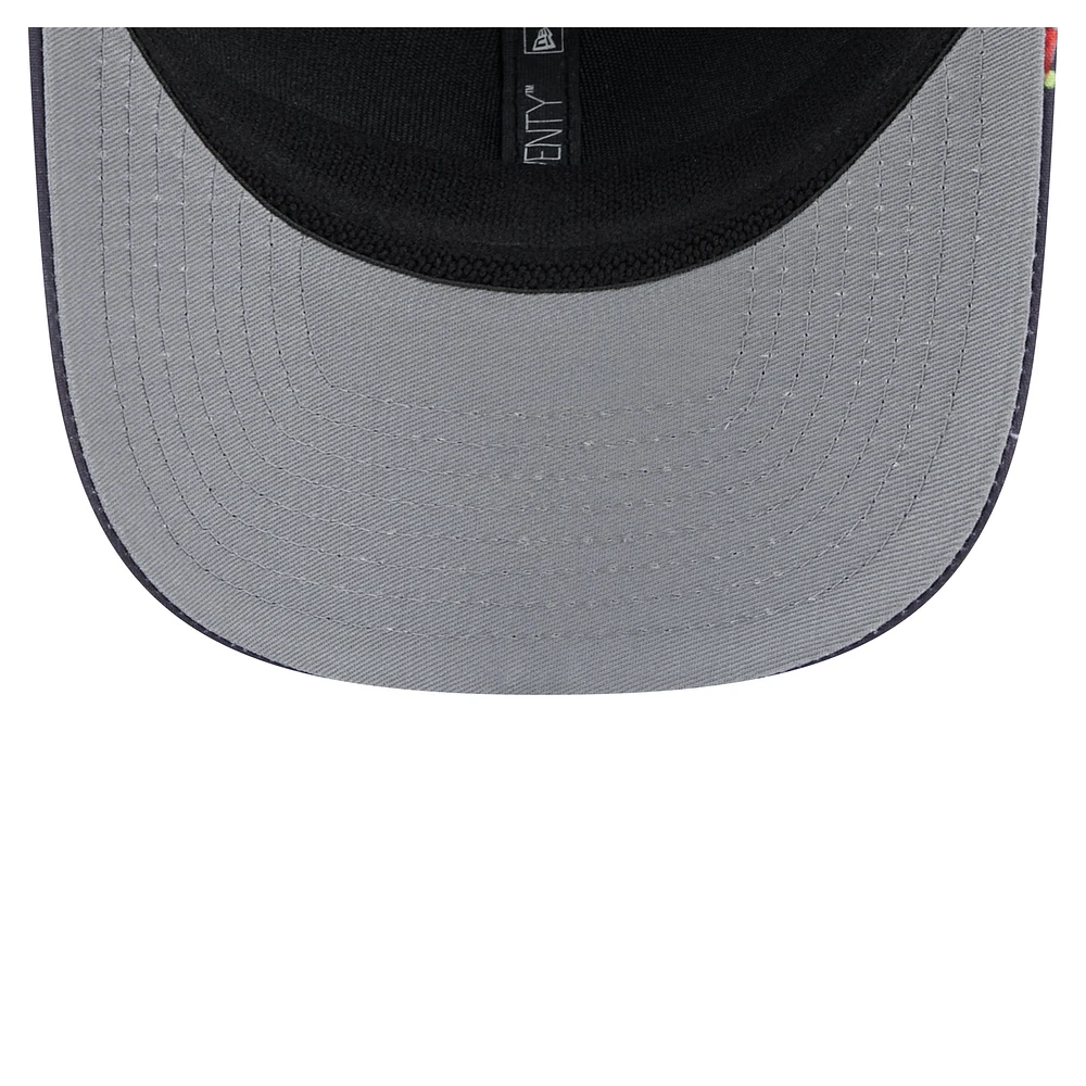 Casquette extensible à boutons-pression 9SEVENTY bleu marine/noir pour homme des Vikings du Minnesota de New Era