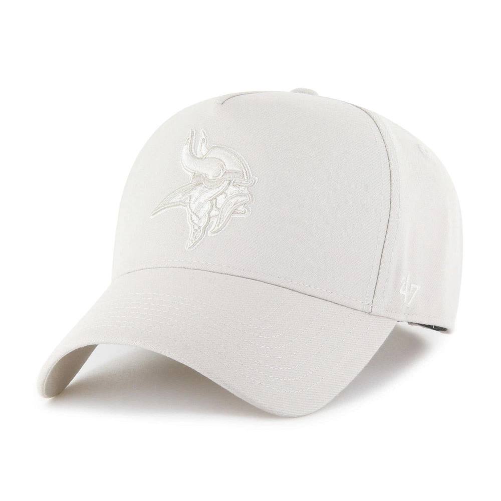 Casquette ajustable « 47 Cream » pour homme, style baseball des Vikings du Minnesota, pour le terrain de baseball