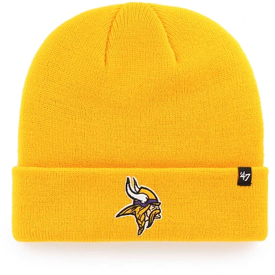 Bonnet en tricot basique à revers pour hommes '47 Gold Minnesota Vikings Secondary