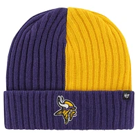 Bonnet en tricot à revers Fracture '47 Purple Minnesota Vikings pour hommes