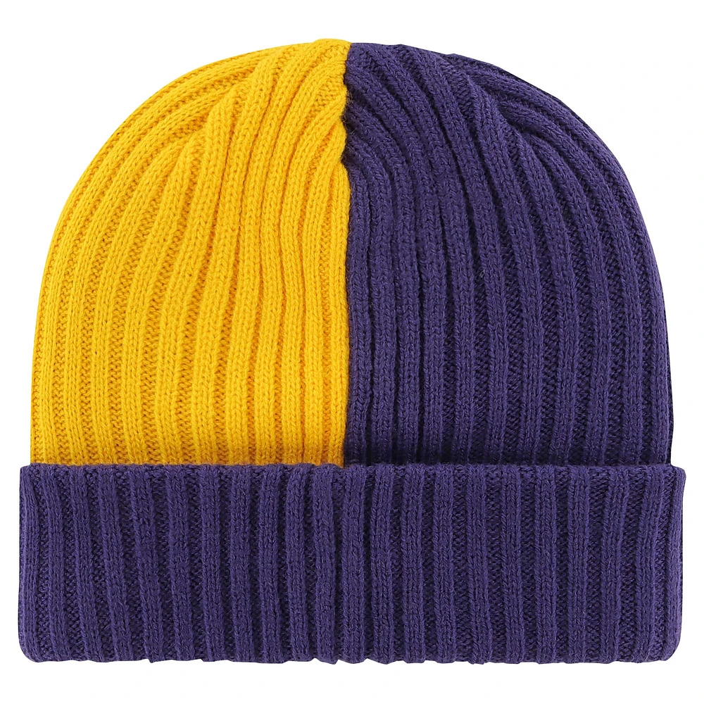 Bonnet en tricot à revers Fracture '47 Purple Minnesota Vikings pour hommes