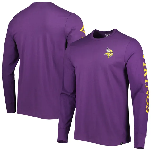 Men's '47 Purple Minnesota Vikings Irving Long Sleeve T-Shirt