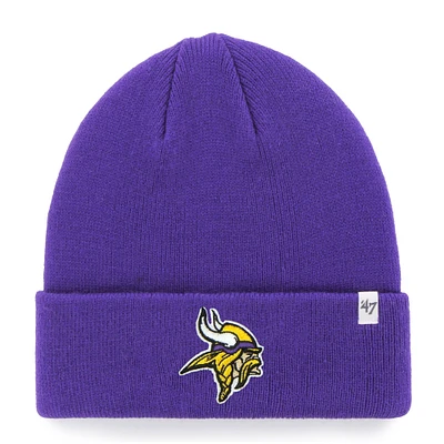 Bonnet en tricot basique à revers pour hommes '47 pourpre Minnesota Vikings