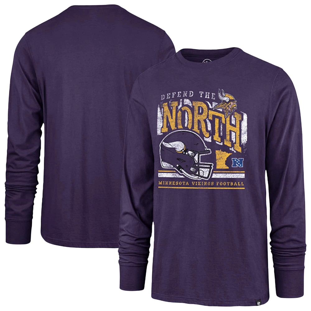 Men's '47 Purple Minnesota Vikings Regional Super Rival Long Sleeve T-Shirt