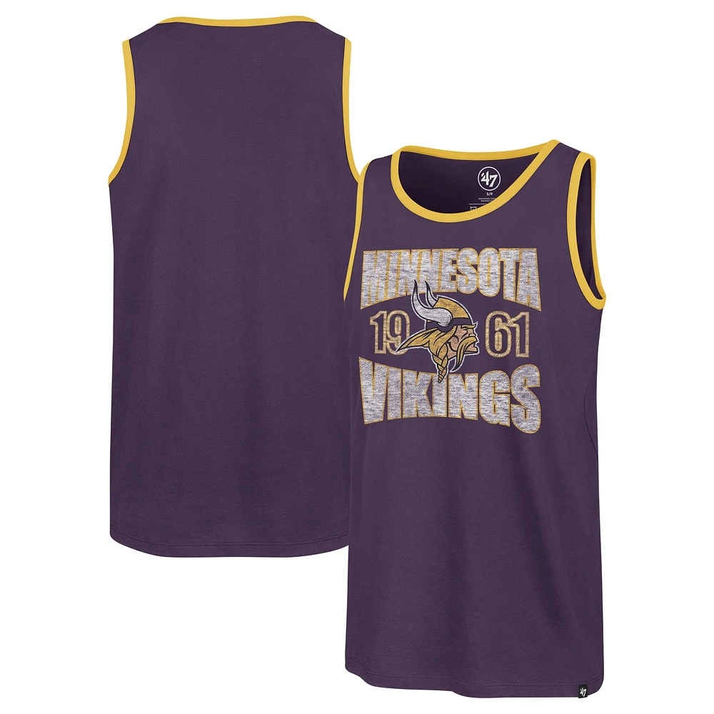 Men's '47 Purple Minnesota Vikings Upload Franklin Tank Top