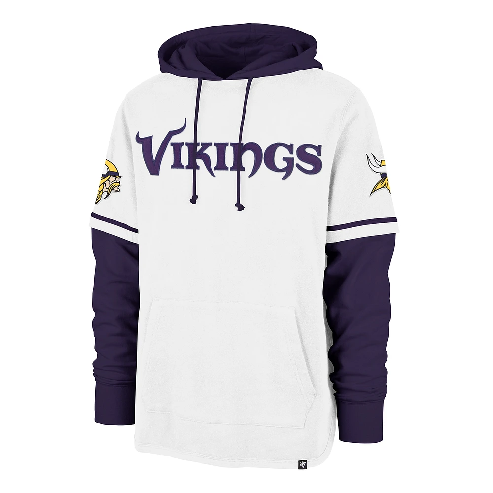 Sweat à capuche blanc '47 Minnesota Vikings Trifecta Shortstop pour homme