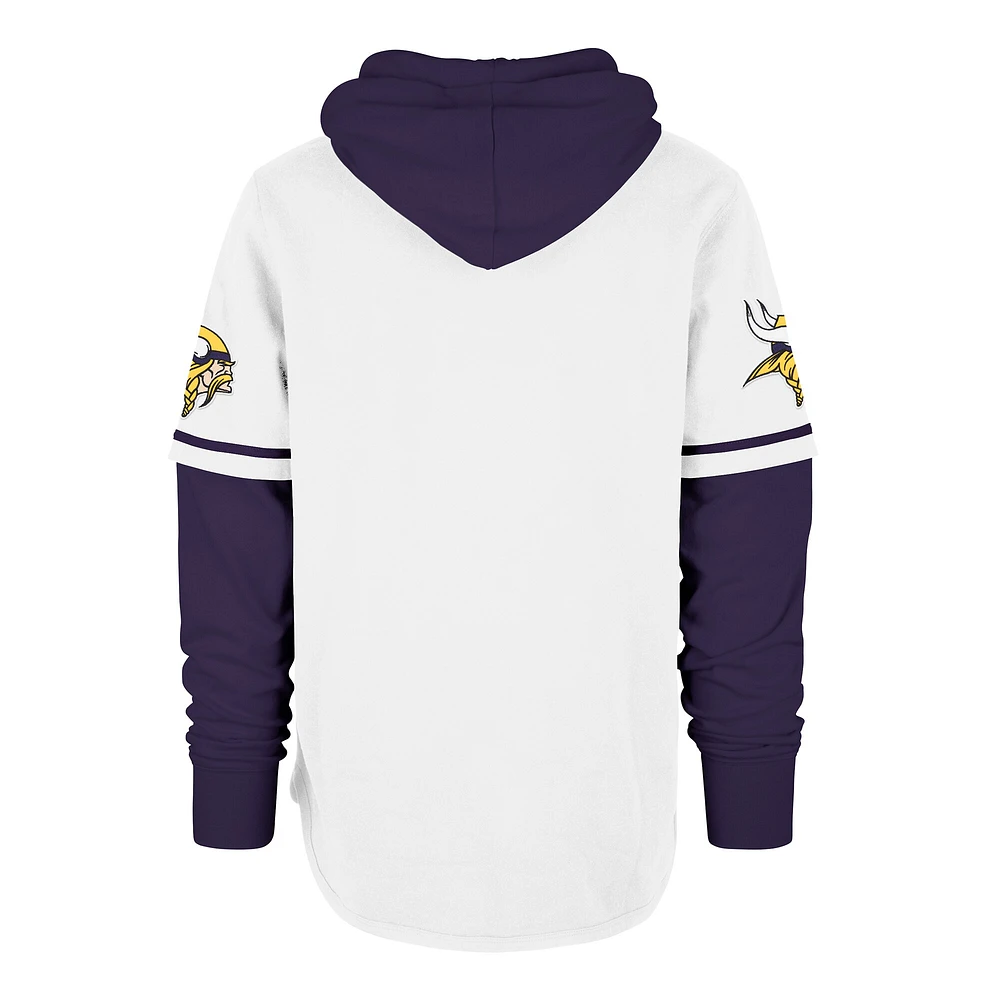 Sweat à capuche blanc '47 Minnesota Vikings Trifecta Shortstop pour homme