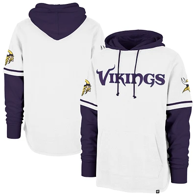 Sweat à capuche blanc '47 Minnesota Vikings Trifecta Shortstop pour homme