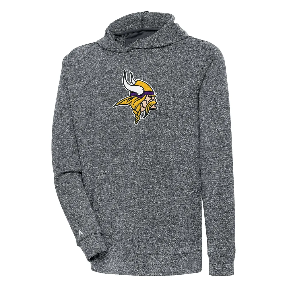 Lids Minnesota Vikings Antigua Victory Pullover Hoodie - Heather Gray