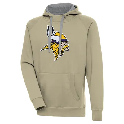 Men's Antigua Black Minnesota Vikings Victory Pullover Hoodie Size: Extra Large