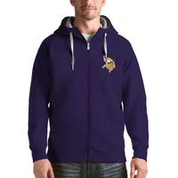 Minnesota Vikings Antigua Purple Quarter-Zip Pullover Jacket