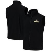 Men's Black Minnesota Vikings Houston Fleece Full-Zip Vest