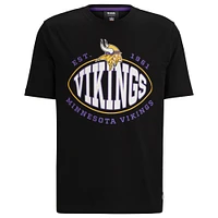 Men's BOSS X NFL  Black Minnesota Vikings Trap T-Shirt