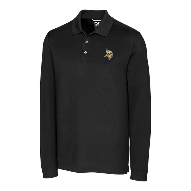 Minnesota Vikings Mens Polos, Vikings Golf Shirt, Long Sleeve