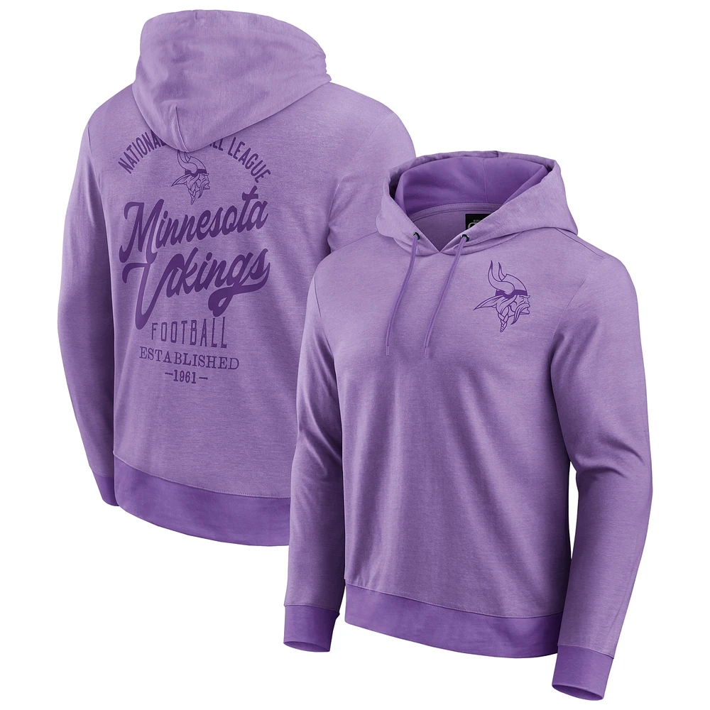 Men's Darius Rucker Collection by Fanatics Purple Minnesota Vikings Tonal Knit Pullover Hoodie