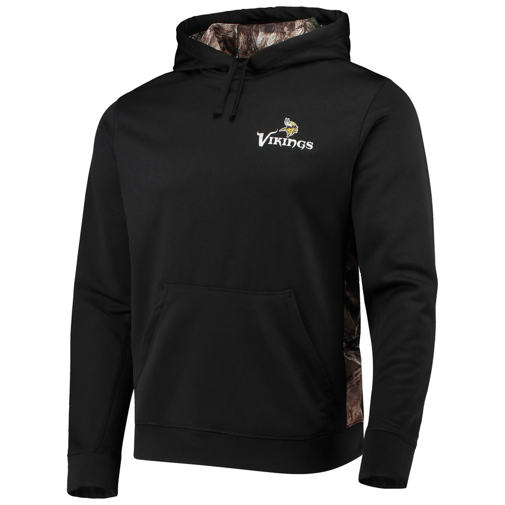 Men's Dunbrooke Black/Realtree Camo Minnesota Vikings Logo Ranger Pullover Hoodie