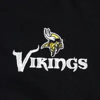 Men's Dunbrooke Black Minnesota Vikings Big & Tall Dakota Canvas Hoodie Full-Zip Jacket