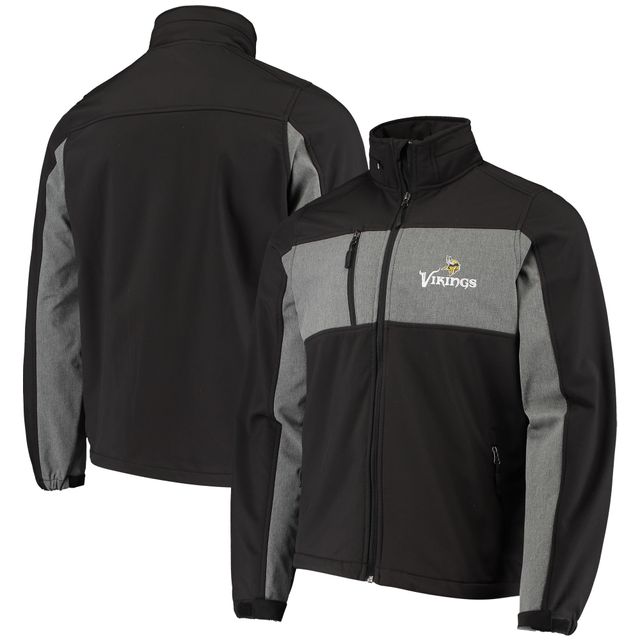 Blouson à fermeture éclair intégrale Dunbrooke Minnesota Vikings Circle Zephyr pour hommes, noir