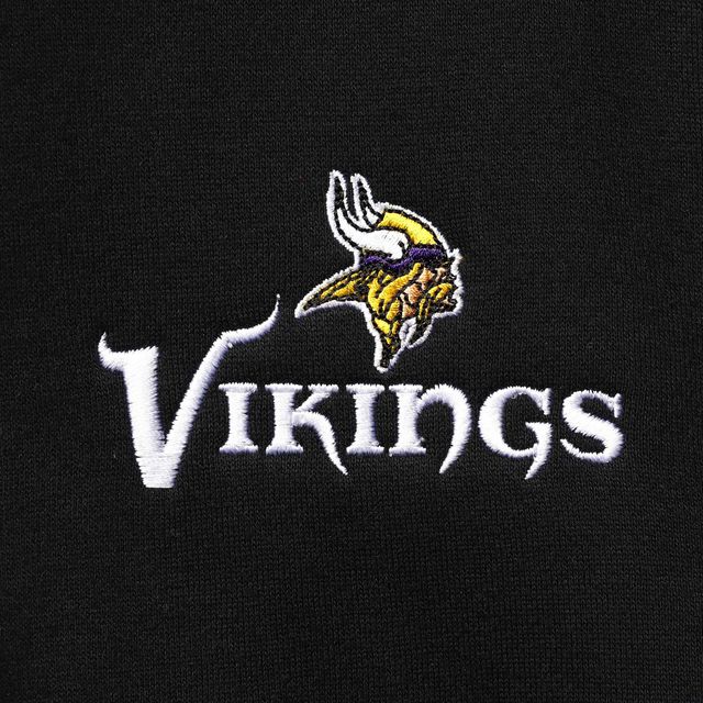 Sweat à capuche Dunbrooke Black Minnesota Vikings Craftsman pour homme avec doublure thermique et fermeture éclair intégrale