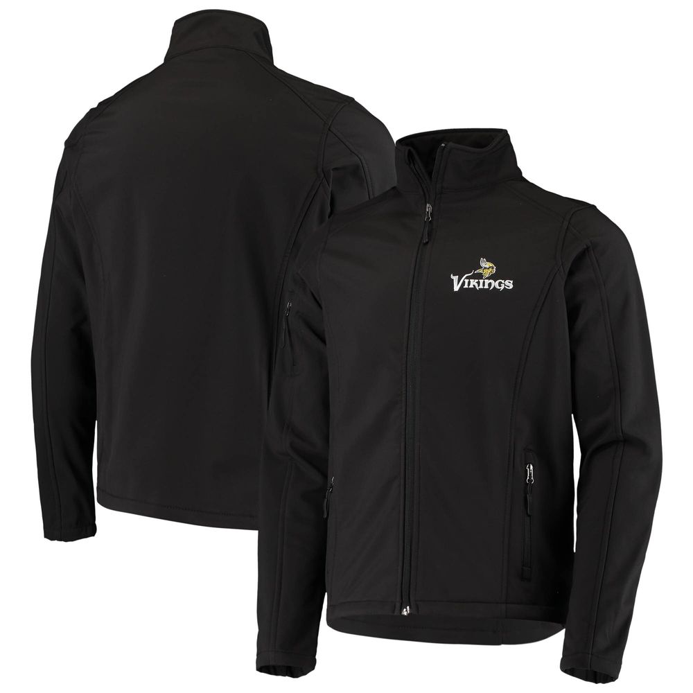 Men's Dunbrooke Black Minnesota Vikings Sonoma Softshell Full-Zip Jacket