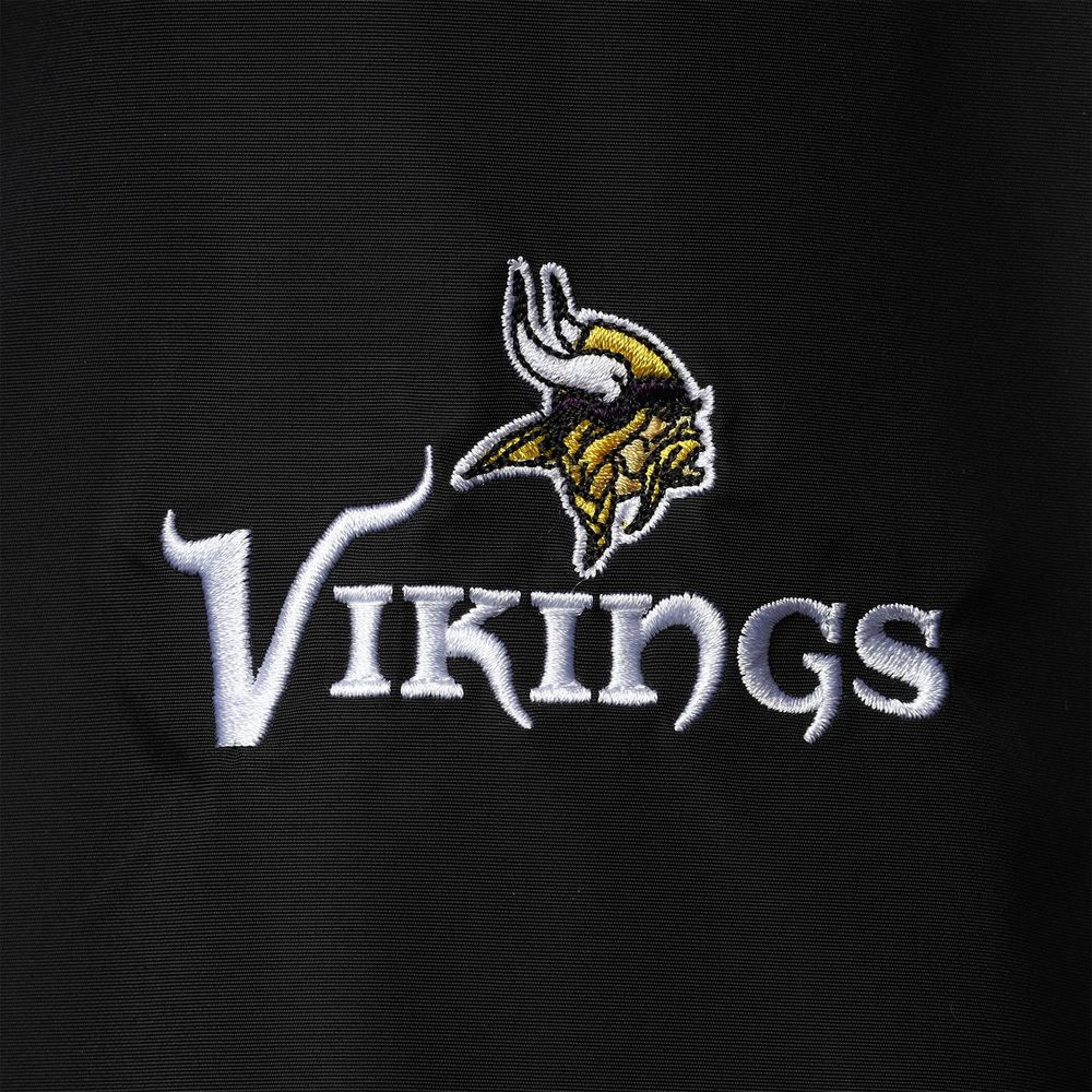 Men's Dunbrooke Black Minnesota Vikings Triumph Fleece Full-Zip Jacket