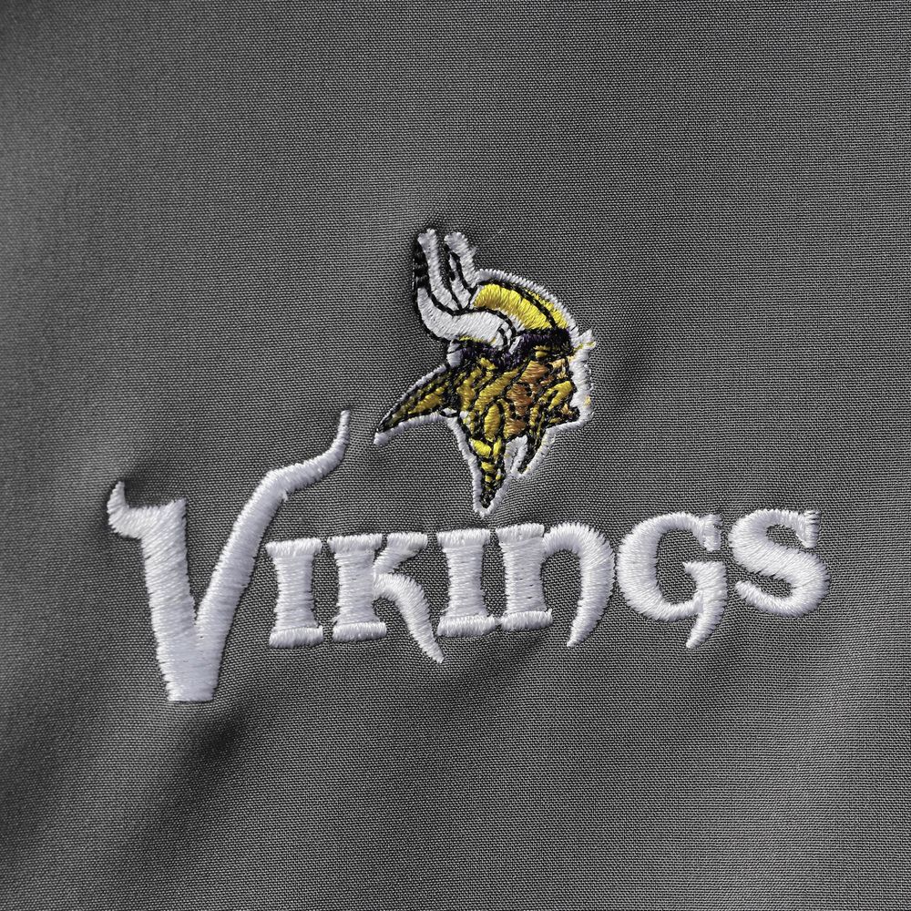 Men's Dunbrooke Charcoal Minnesota Vikings Circle Softshell Fleece Full-Zip Jacket