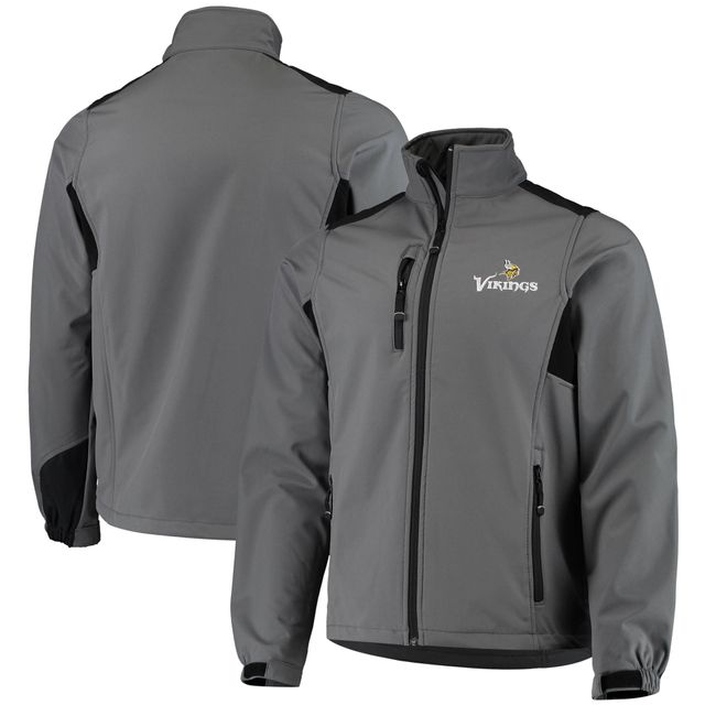 Veste en molleton à fermeture éclair intégrale Dunbrooke charbon Minnesota Vikings Circle Softshell pour hommes