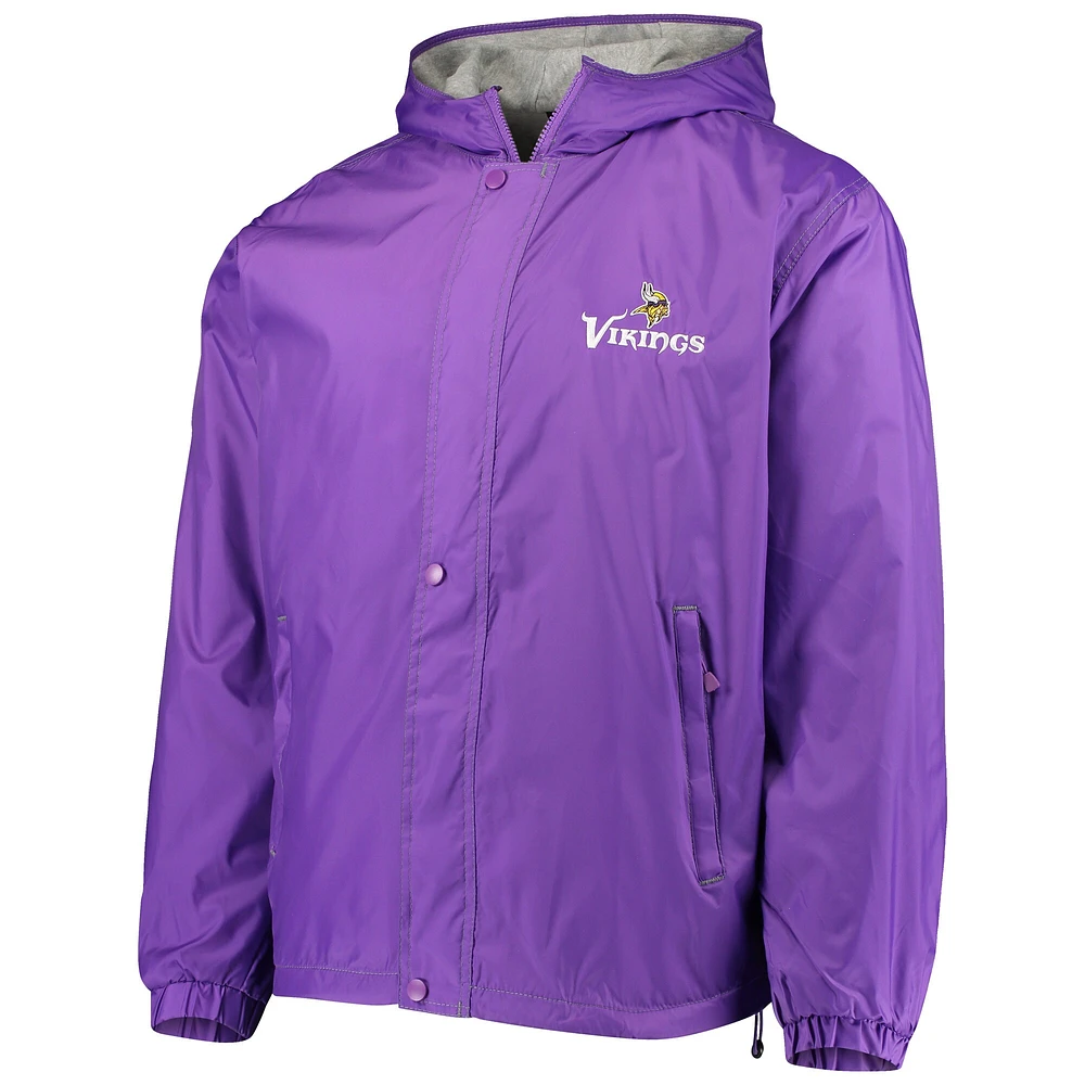 Veste à glissière complète Dunbrooke pour homme Minnesota Vikings Logo Legacy Stadium violet